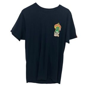 Sullen Tattoo Art Skull Frog Graphic Tee Black Alt Streetwear Party Crew T Shirt